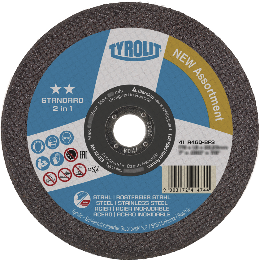 Skæreskive Standard 41X ø125Ã1,6 A46Q-BFS