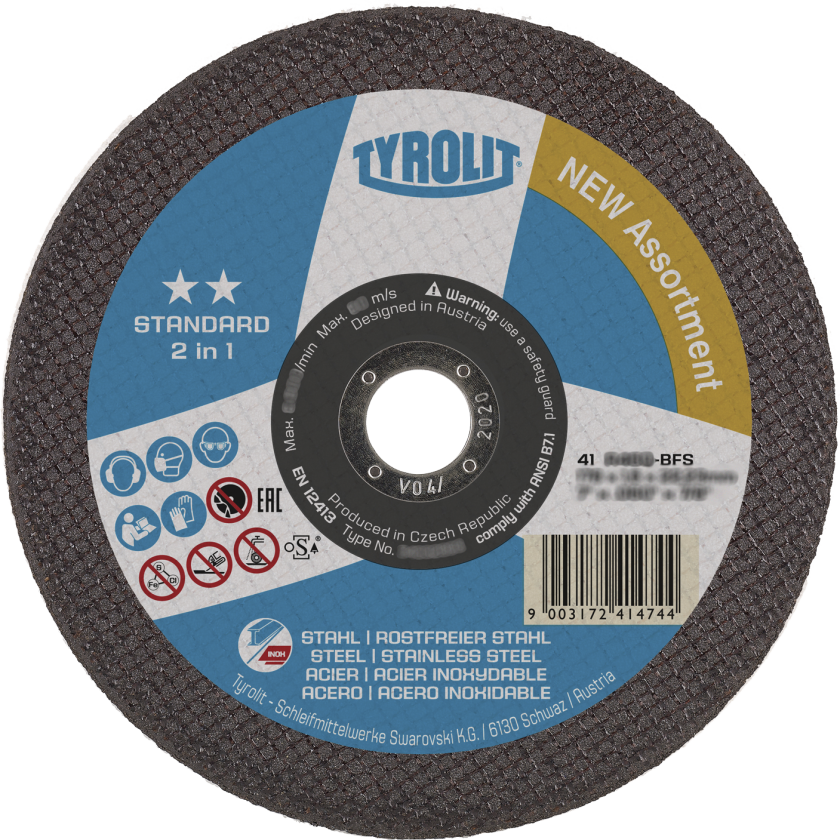 Skæreskive Standard 41X ø115Ã1,0 A60Q-BFS