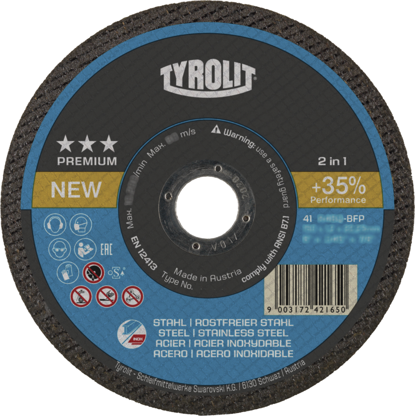 Skæreskive Premium 41F ø230Ã2,0 A30Q-BFP