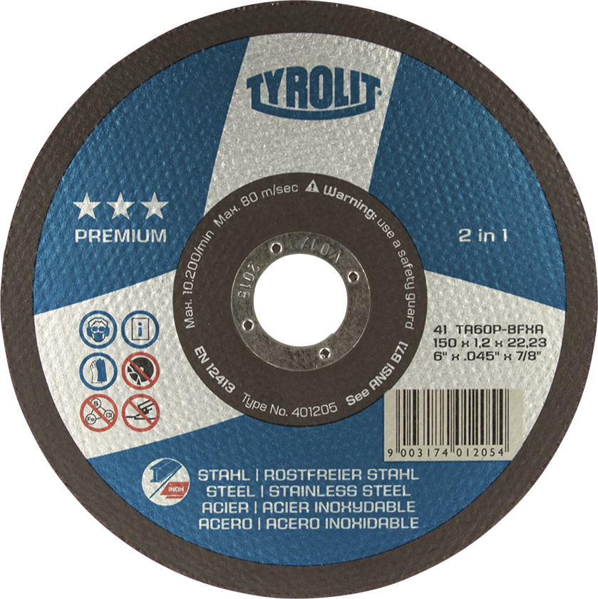 Skæreskive Premium 41F ø150Ã1,2 TA60P-BFXA