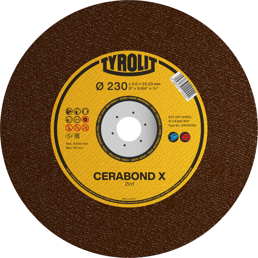 Skæreskive Cerabond X Premium ø230Ã2 CA30Q-BFP