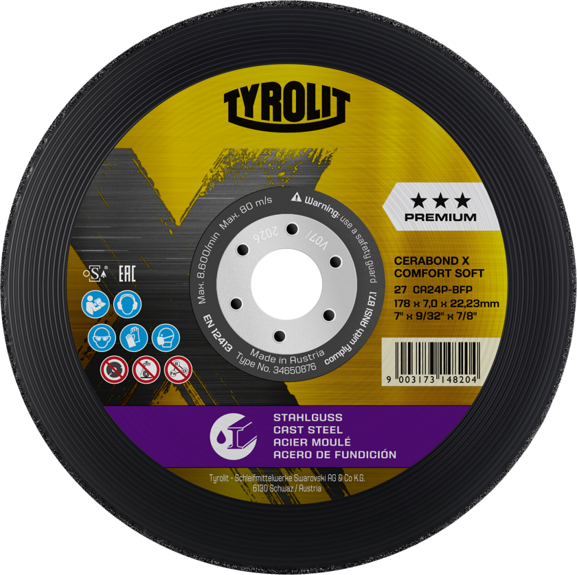 Skrubskive Cerabond X ø178 CA24P-BFP