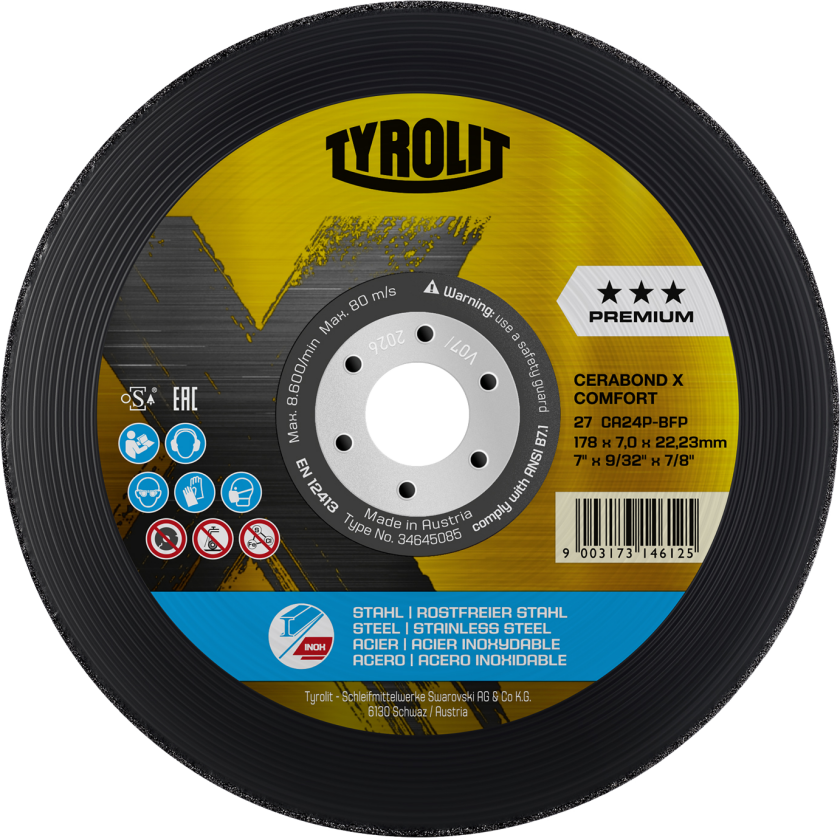 Skrubskive Cerabond X Comfort ø178 CA24P-BFP