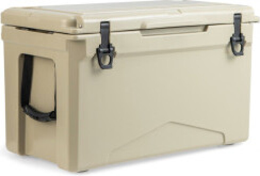 47L isolert boks med flaskeåpner og håndtak bærbar kjøleboks varmebeholder for camping Kahki