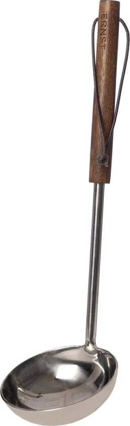 Bilde av suppesleiv med trehåndtak Mørkebrun