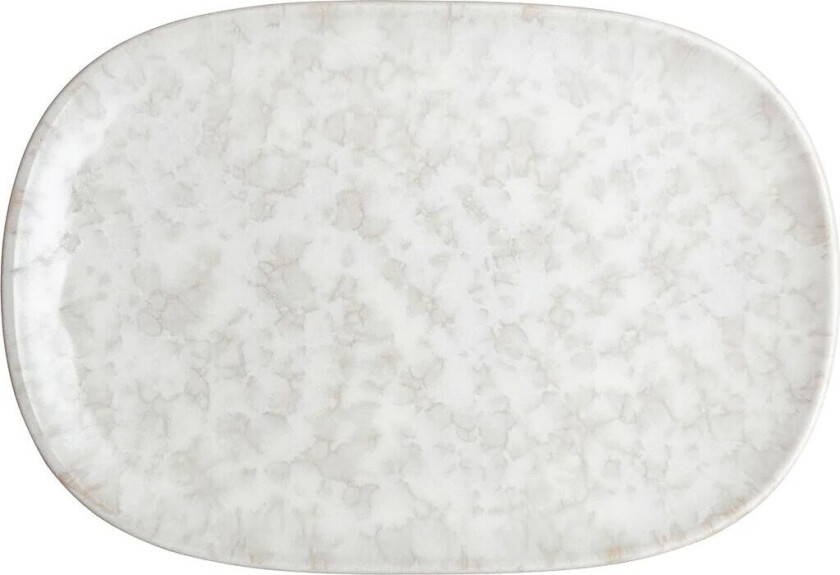 Modus Marble tallerken 17,5x26 cm Hvit