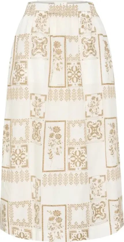 Dame, Skjørt, Beige, M