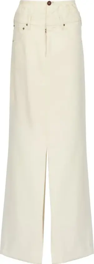 Dame, Skjørt, Beige, M