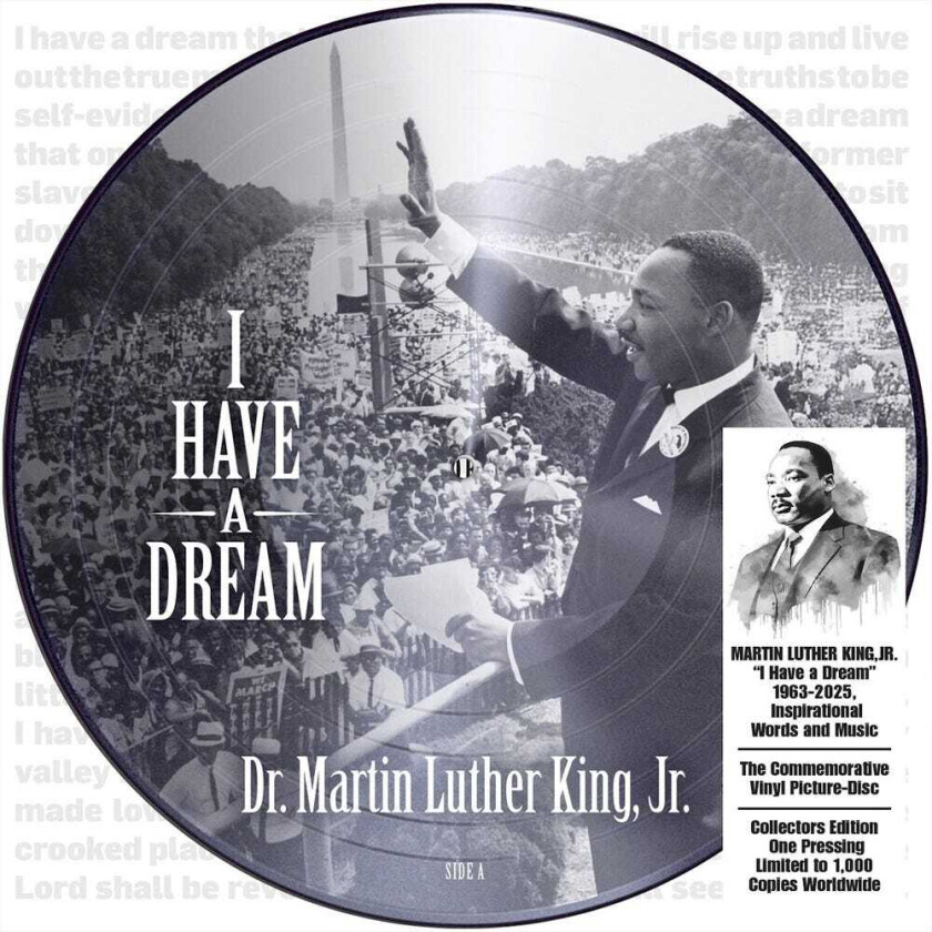 Martin Luther King Jr I Have A Dream 19632025 Inspirational LP/Vinyl