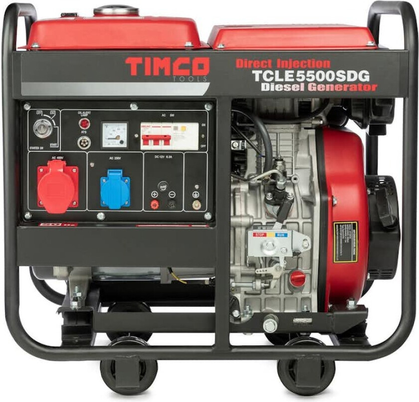 Strømaggregat Timco TCLE5500SDG 400V Diesel Sett