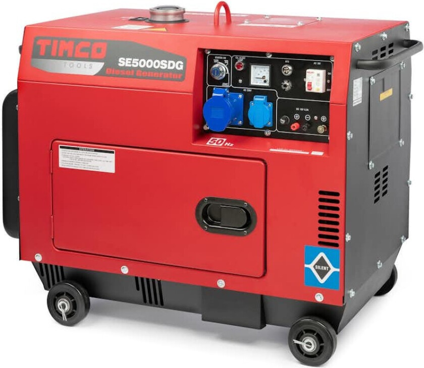 Strømaggregat Timco SE5000SDG 230V Diesel Sett