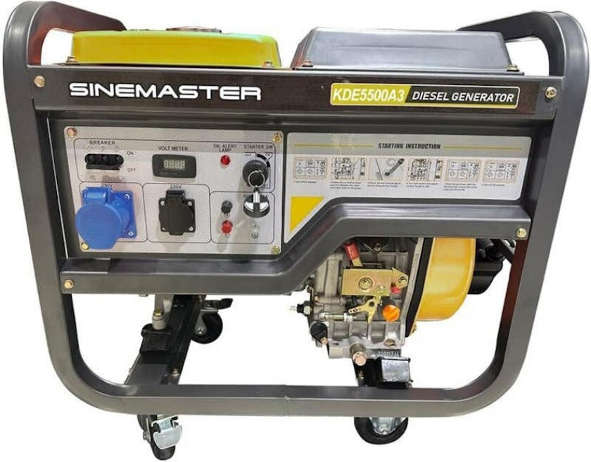 Strømaggregat Sinemaster KDE5500A 230V