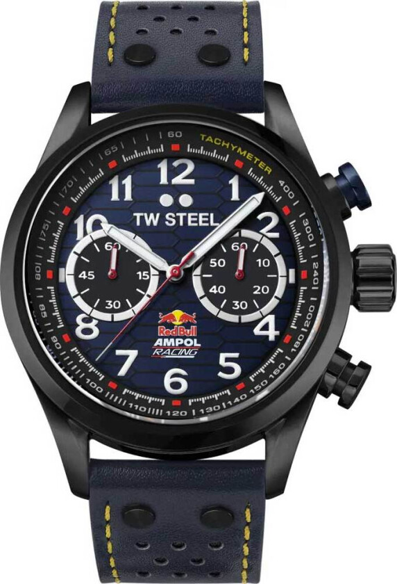 Volante Special Edition VS94 - Kvarts - Sort - Herreklokker - Skinn - Safir