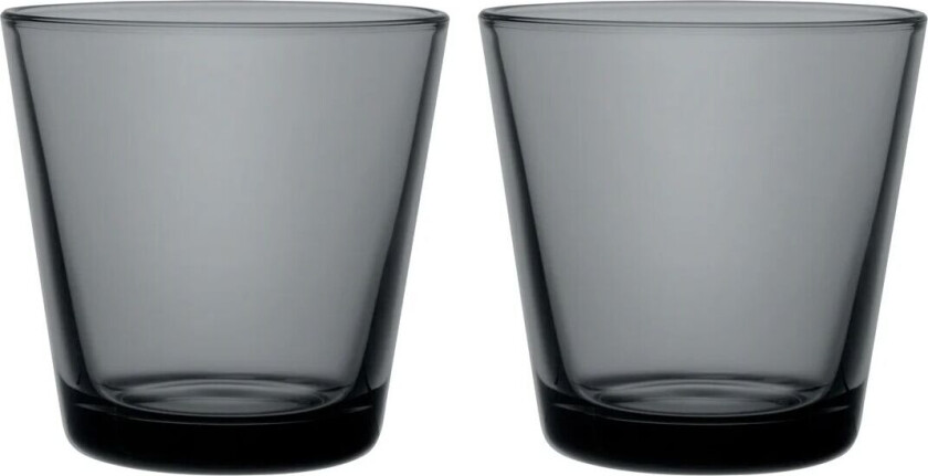 iittala Kartio glass 21 cl 2 pakk Mørkegrå