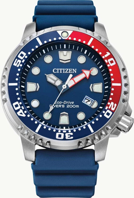 Promaster Diver BN0168-06L - Kvarts - Sølv - Herreklokker - Resin - Mineral