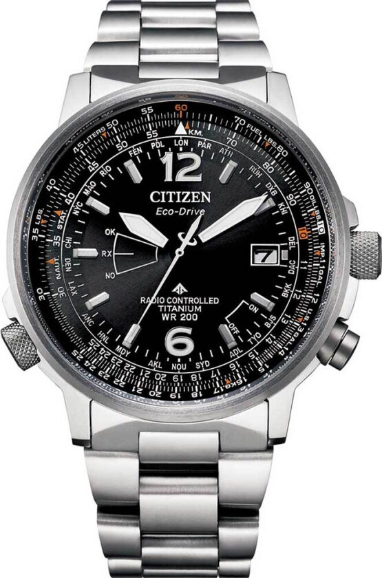 Promaster Pilot CB0230-81E - Kvarts - Sølv - Herreklokker - Titanium - Safir