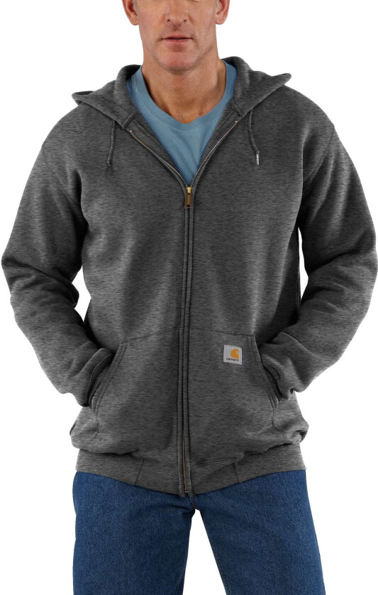 Men's Zip Hooded Sweatshirt L, Carbon Heather