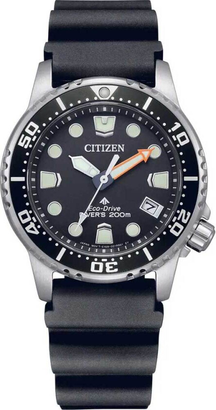 Promaster Marine EO2020-08E - Kvarts - Sølv - Dameklokker - Gummi - Mineral