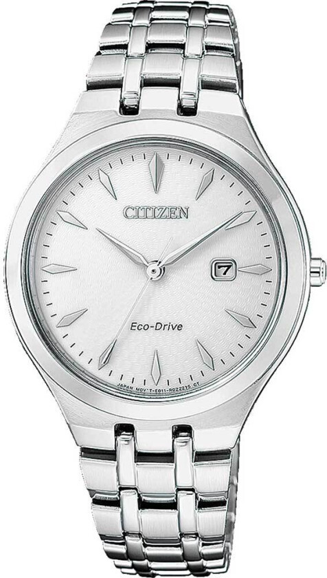 Eco-Drive Classic EW2490-80B - Kvarts - Sølv - Dameklokker - Rustfritt stål - ledd m/pin - Mineral
