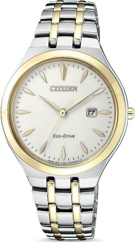 Eco-Drive Classic EW2494-89B - Kvarts - Sølv - Dameklokker - Rustfritt stål - ledd m/pin - Mineral