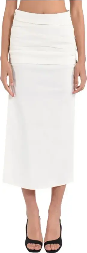 Pinko, Dame, Skjørt, Hvit, L