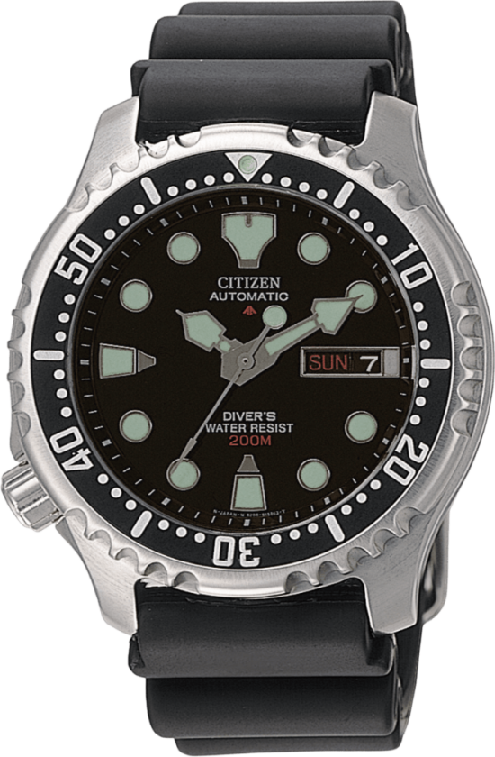 Promaster Marine NY0040-09E - Automatisk - Sølv - Herreklokker - Gummi - Mineral