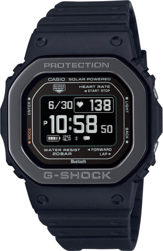 G-Shock G-Squad Series DW-H5600MB-1ER - Digital - Sort - Herreklokker - Resin - Mineral