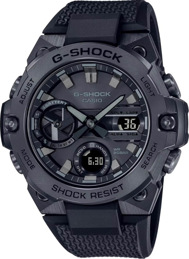 G-Shock G-Steel GST-B400BB-1AER - Anadigi - Sort - Herreklokker - Resin - Mineral