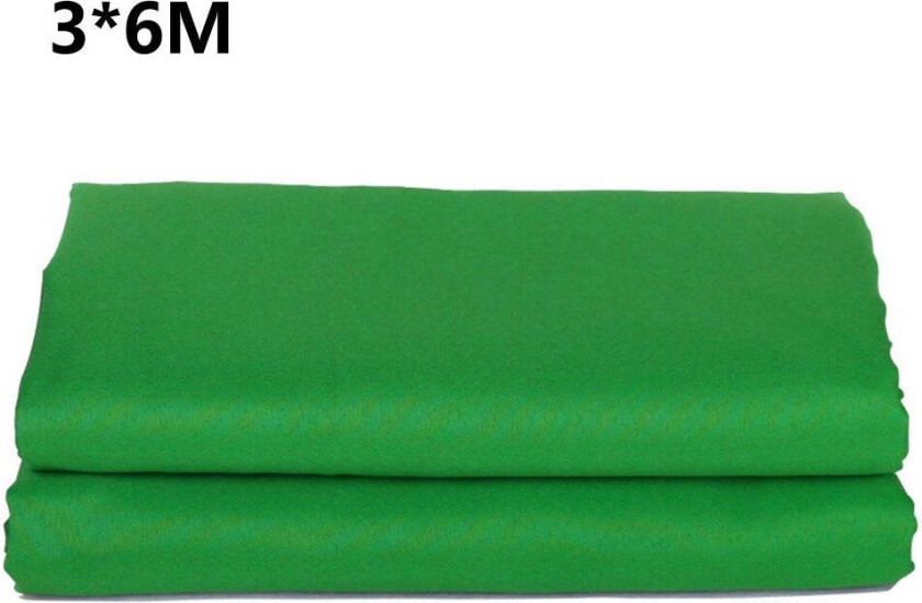 3 x 6 m Green Screen Bakgrunn - Grønn