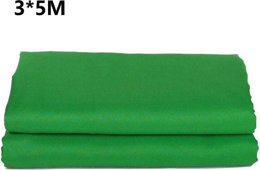 3 x 5 m Green Screen Bakgrunn - Grønn