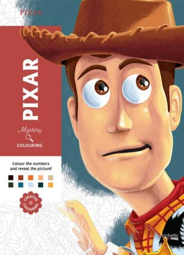 Mystery Colouring Pixar Reveal iconic Disney characters with colour by number