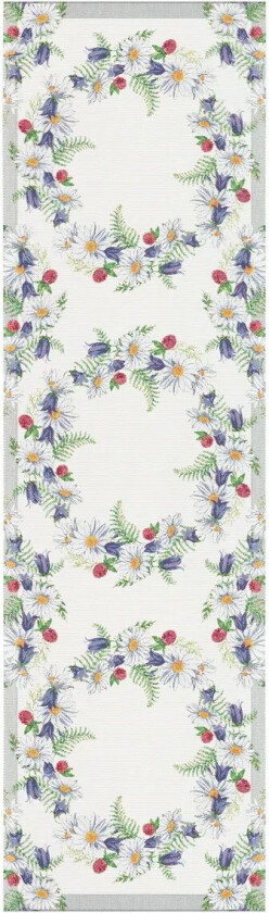 Blomkrans bordsløper 35x120 cm Multi