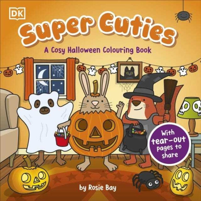 Super Cuties: A Cosy Halloween Colouring Book With TearOut Pages to Share