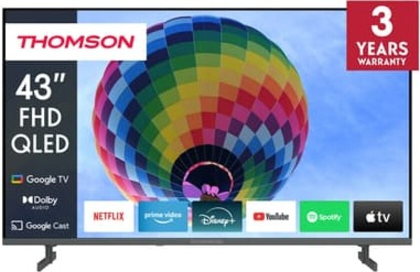 Google 43" 43FQG4S14 FullHD smart-TV (2025/sideføtter)