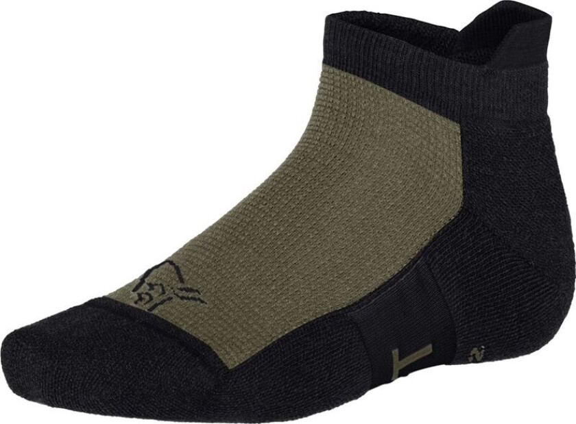 Senja Merino Lightweight Socks Short Olive Night