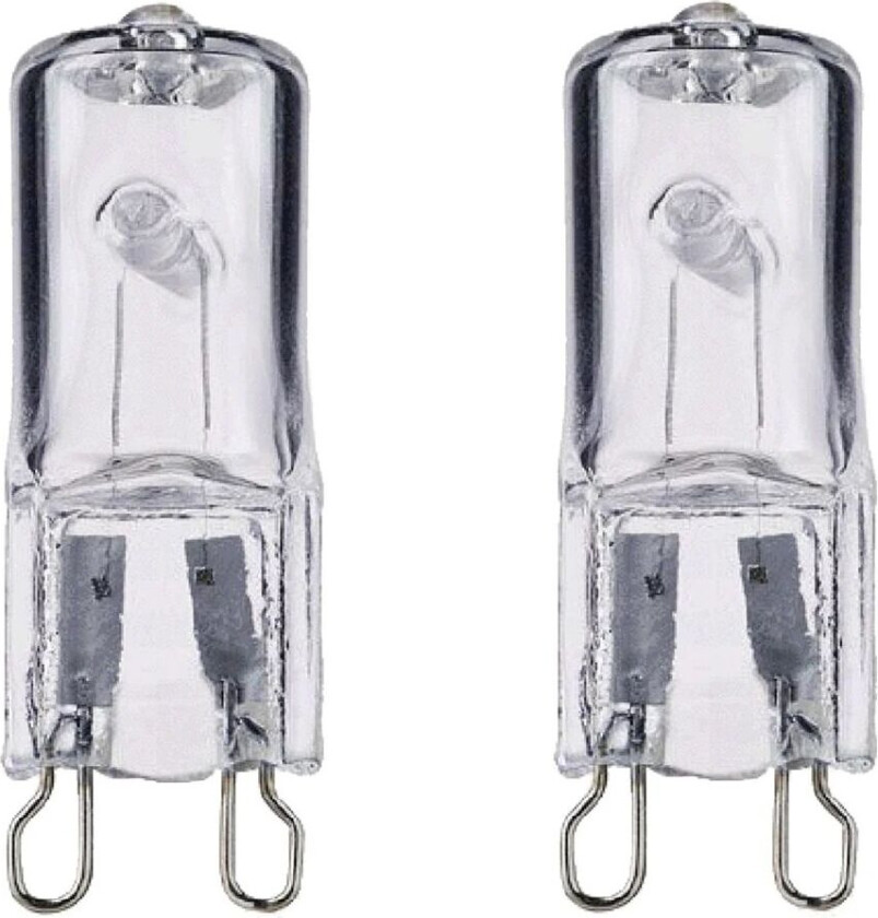 Globein lyspære G9 2-pakk G9 Halogen 18W