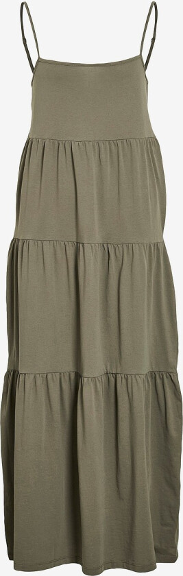 Maxikjole viLayer Strap Midi Dress - Brun