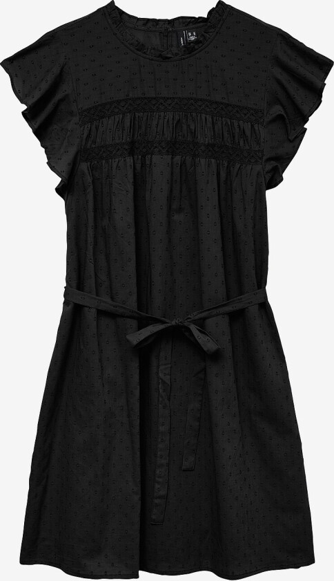 Kjole vmTrine SL Short Lace Dress Wvn - Svart