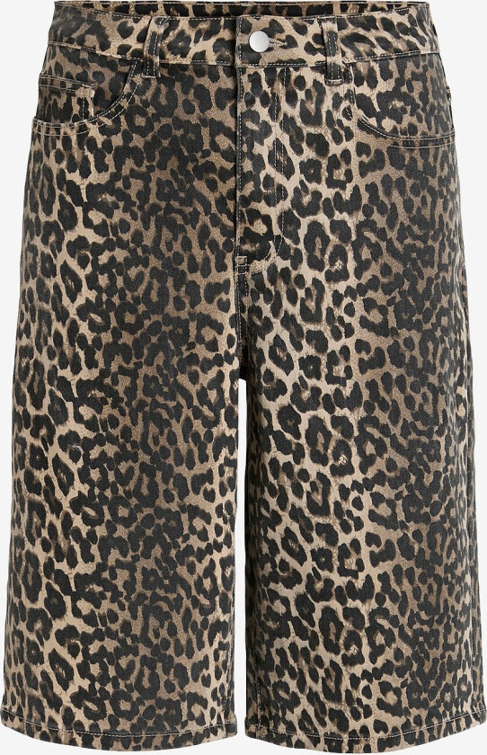 Jeans-shorts viChia HW Long Denim Shorts - Grå