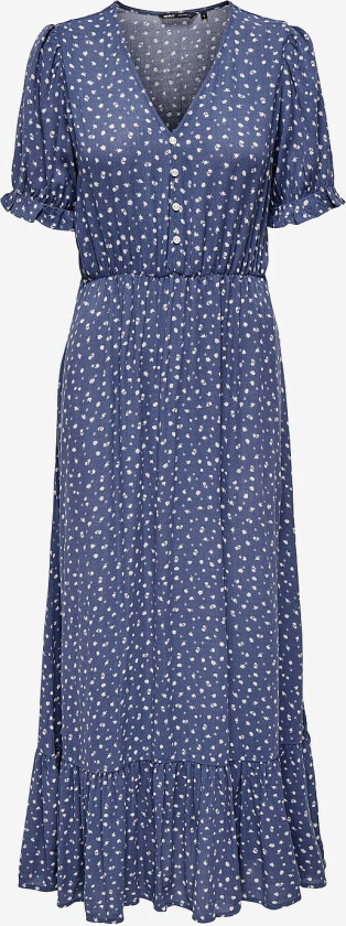 Maxikjole carChianti S/S Long Dress Wvn - Blå