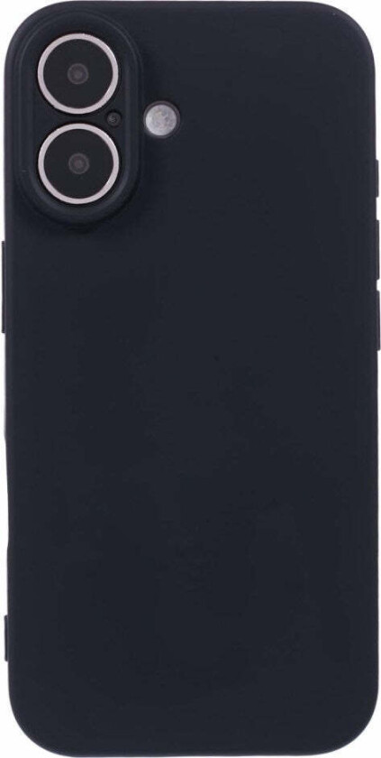 iPhone 16 Matt Fleksibelt Plast Deksel - Svart