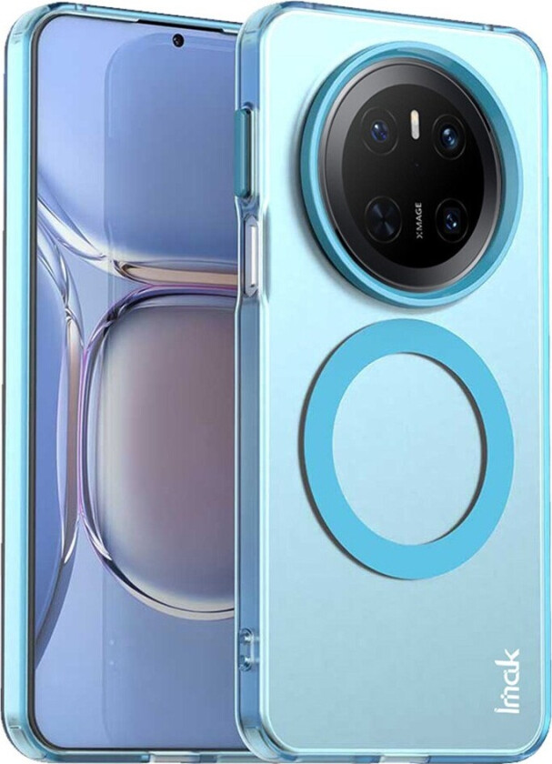 Huawei Mate 70 Hybrid Plast Deksel - MagSafe Kompatibel - Gjennomsiktig / Blå