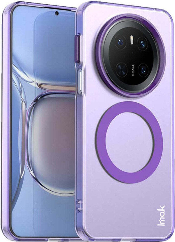 Huawei Mate 70 Hybrid Plast Deksel - MagSafe Kompatibel - Gjennomsiktig / Lilla