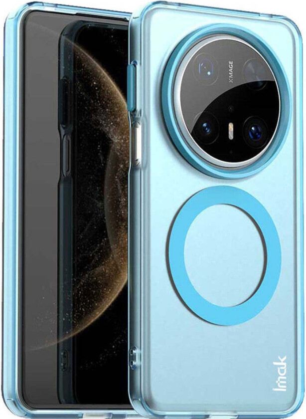 Huawei Mate 70 Pro+ / 70 Pro Hybrid Plast Deksel - MagSafe Kompatibel - Gjennomsiktig / Blå