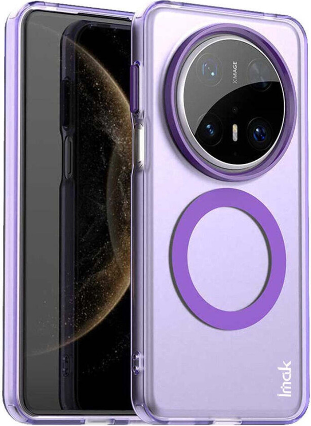 Huawei Mate 70 Pro+ / 70 Pro Hybrid Plast Deksel - MagSafe Kompatibel - Gjennomsiktig / Lilla