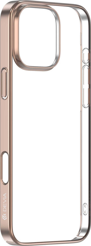 Glimmer-deksel (iPhone 16 Pro) - Rose gull