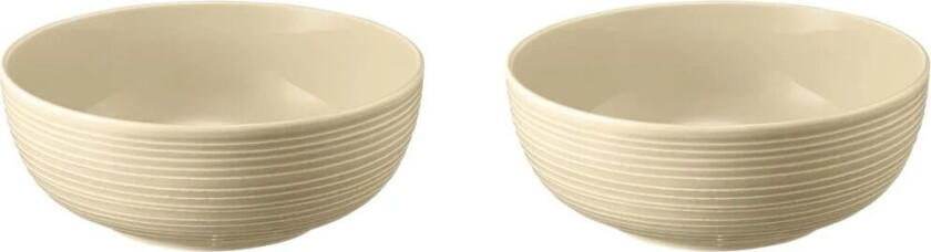 Terra skål Ø 20,4 cm 2-pakning Sand Beige