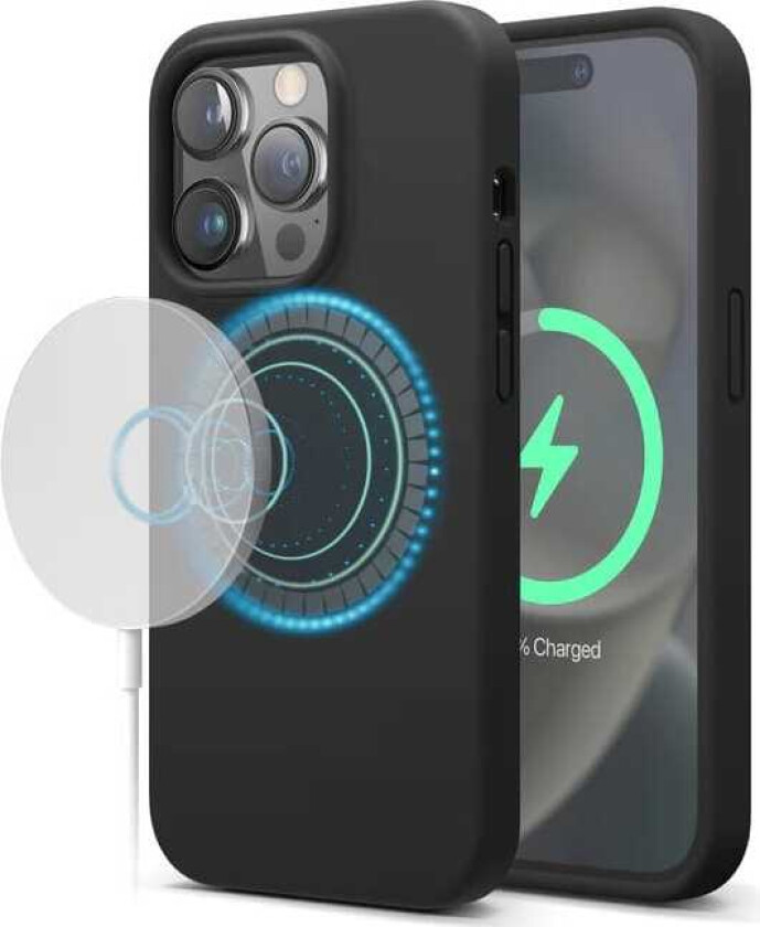 MagSafe silikondeksel (iPhone 14 Plus) - Svart