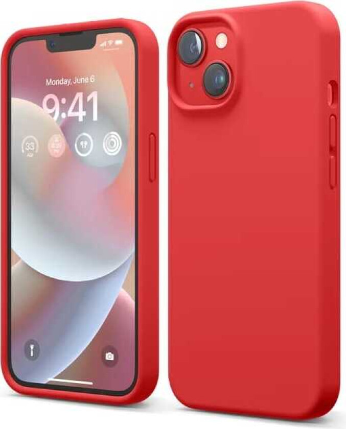 silikondeksel (iPhone 14 Pro Max) - Rød
