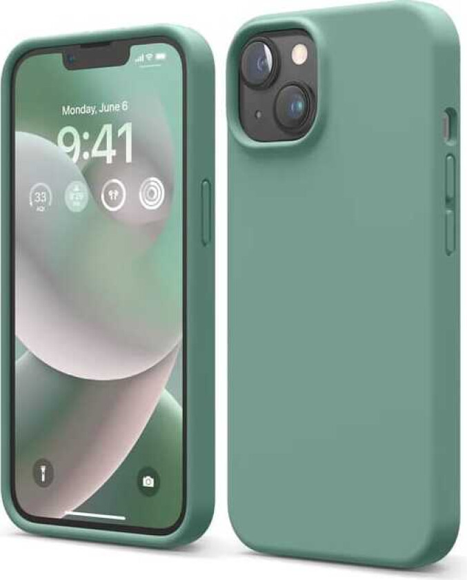 silikondeksel (iPhone 14 Plus) - Mossgrön